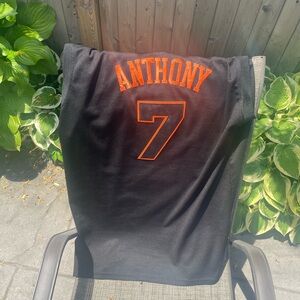 Adidas Carmelo Anthony New York Knicks Size 3xl Lights Out Black NBA Jersey